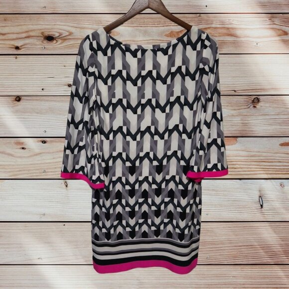 Eliza J Women's Geometric Dress Size 10 - Picture 1 of 6